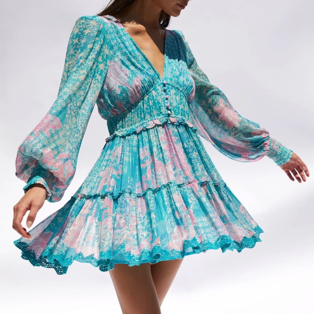 HEMANT & NANDITA Xari Mini Dress